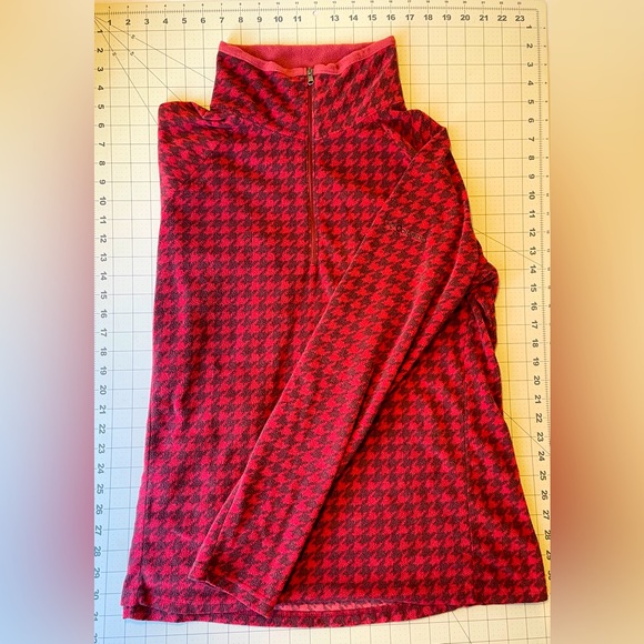 Columbia Other - Columbia | Quarter Zip Fleece Pullover | Red Houndstooth | XXL | Good Condition